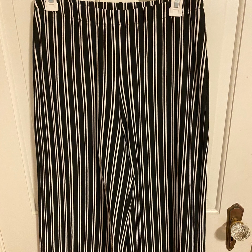 Full length wide legged pants